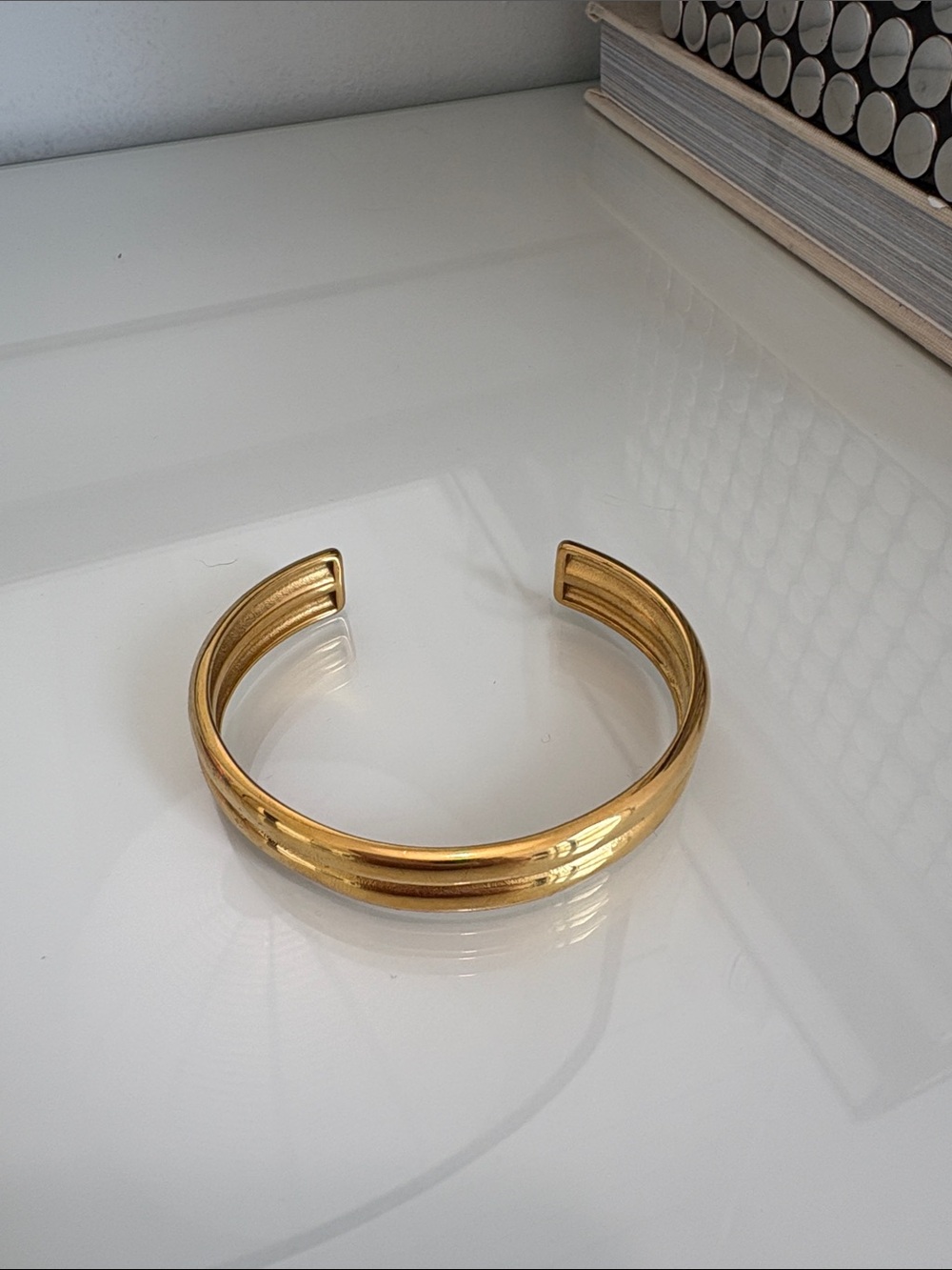 Classic Gold Open Cuff Bracelet